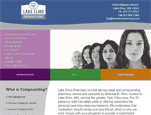 Tablet Screenshot of lakeelmopharmacy.com